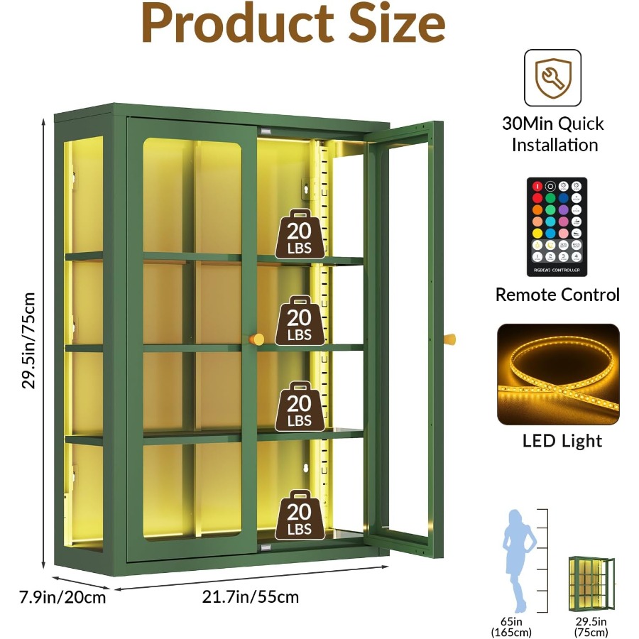 Metal wall display storage cab - огляд і ціна Storage