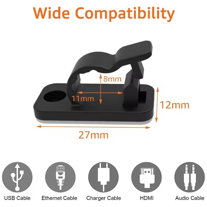 Self Adhesive Cable Clips Cord - огляд і ціна Office Furniture