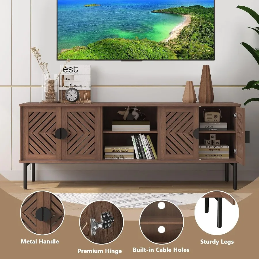 63 TV Stand for Living Room, E - огляд і ціна Storage