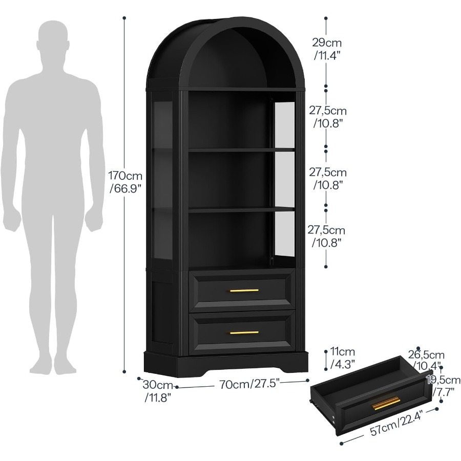 Display Cabinet, Tall Arched B - огляд і ціна Storage