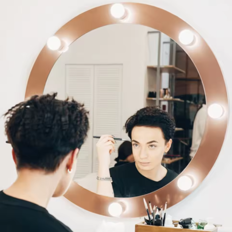 LED Lady Beauty Makeup Lights  - огляд і ціна Dressing Table Vanity With Lighted Mirror