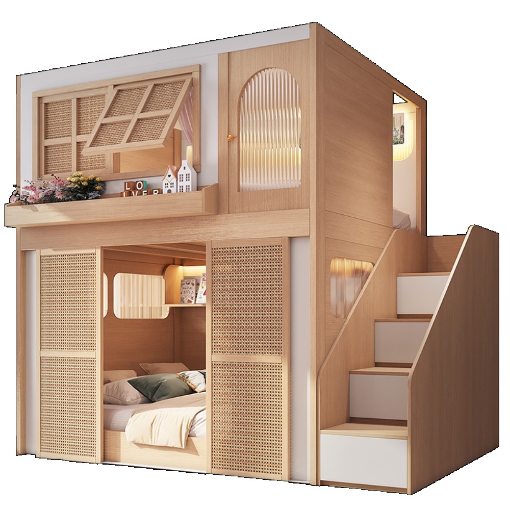 Bunk Bed with Separate Privacy - огляд і ціна Bunk Bed With Stairs And Slide