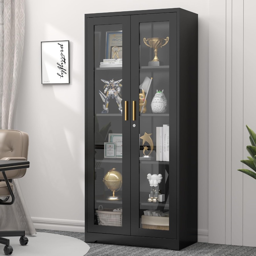 71 Glass Display Cabinet with  - огляд і ціна Storage