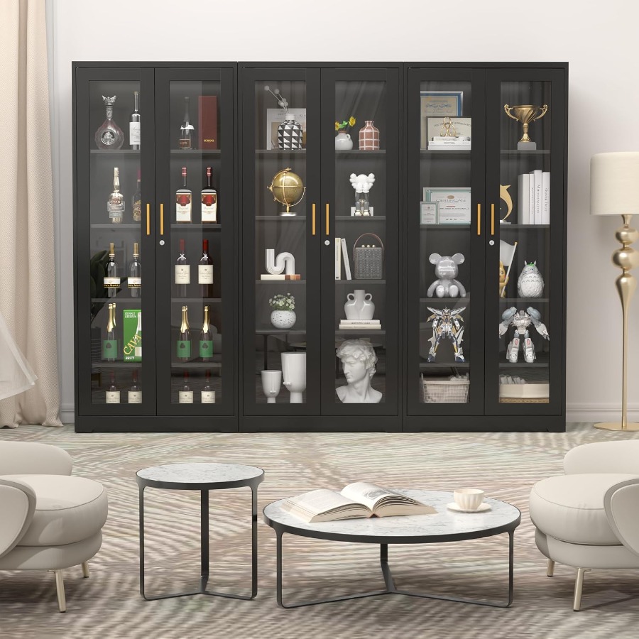 71 Glass Display Cabinet with  - огляд і ціна Storage