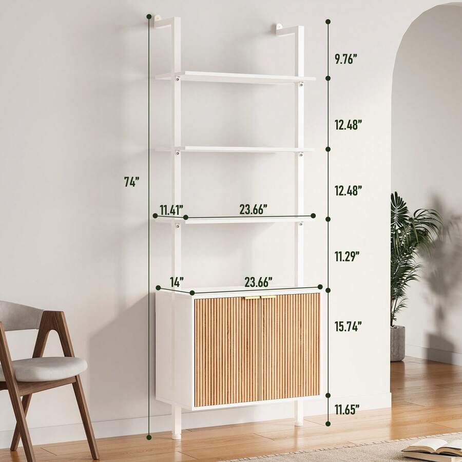 Chic Modern Ladder Bookcase Wi - огляд і ціна Storage