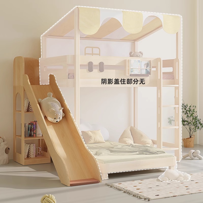 Bunk bed slide single sale chi - огляд і ціна Bunk Bed With Stairs And Slide