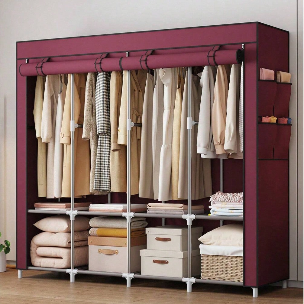 Large Portable Closet Wardrobe - огляд і ціна Wardrobe Closet Portable Fabric Cover
